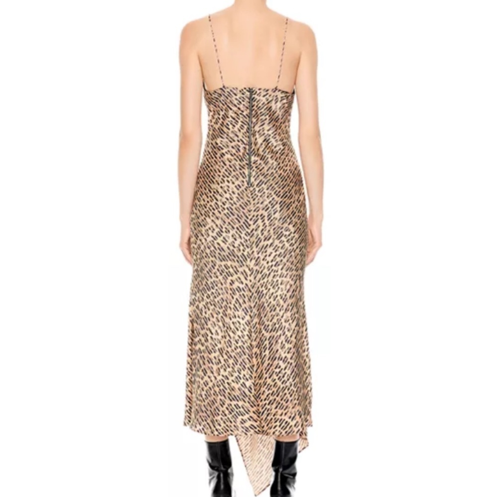 Alice and Olivia Harmony Asymmetrical Midi Dress - Picture 2 of 6